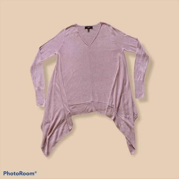 Mossimo Pink V-Neck Waterfall Sweater - Picture 1 of 7